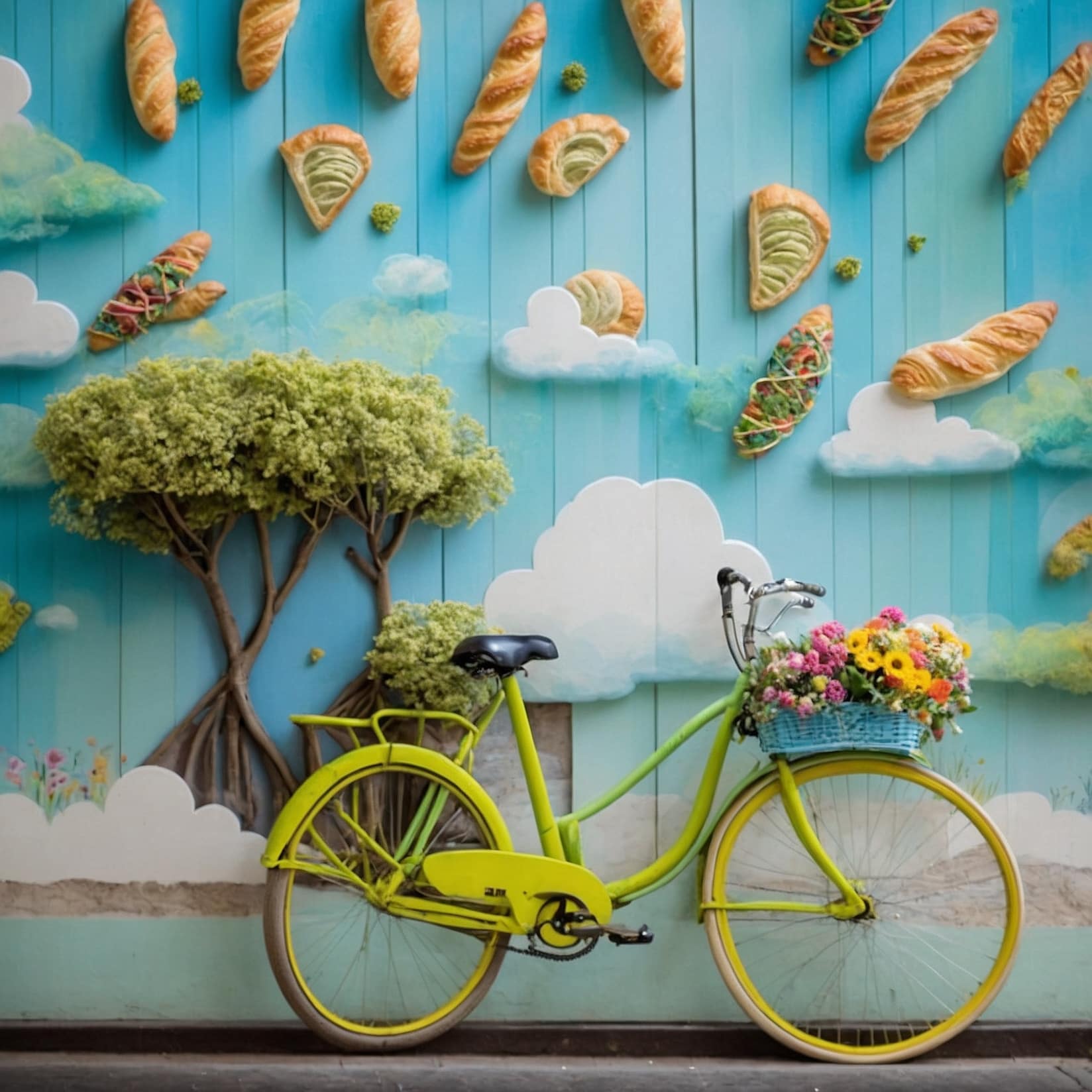 Panadero veloz entregando.