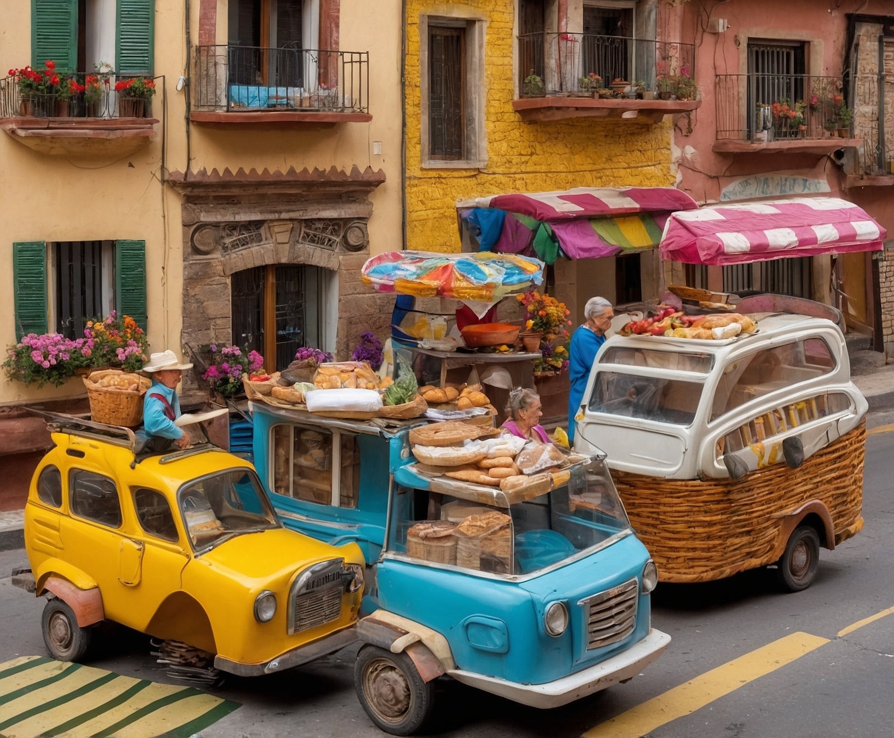 Reparto de pan recién horneado a domicilio