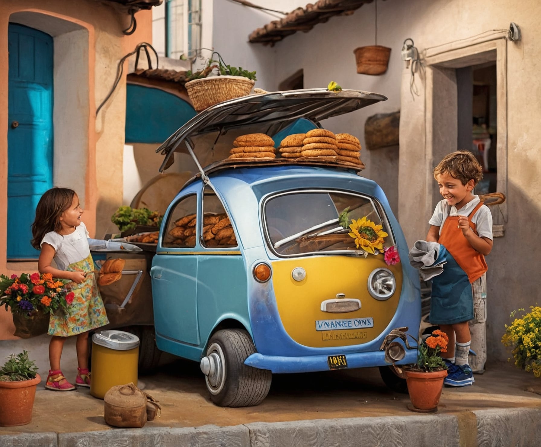 Pan fresco recién horneado a domicilio